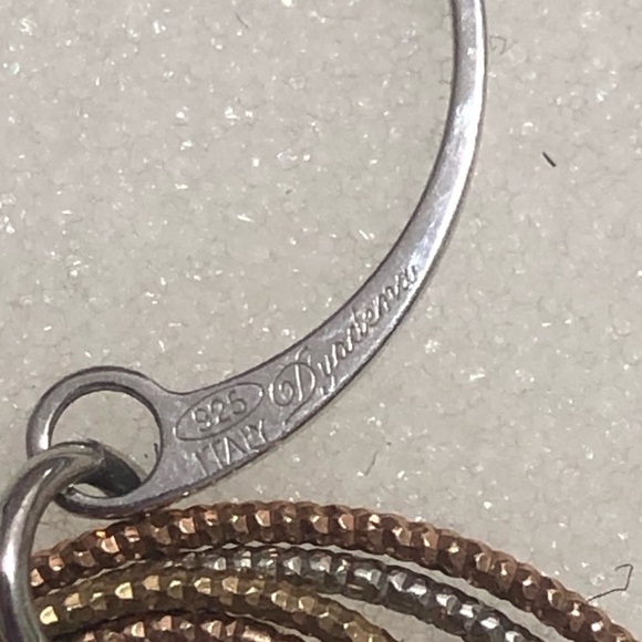 dyadema Sterling Silver Tri Colour Shepherds Hook Hoop Dangle Earrings 1.7” - Picture 3 of 4